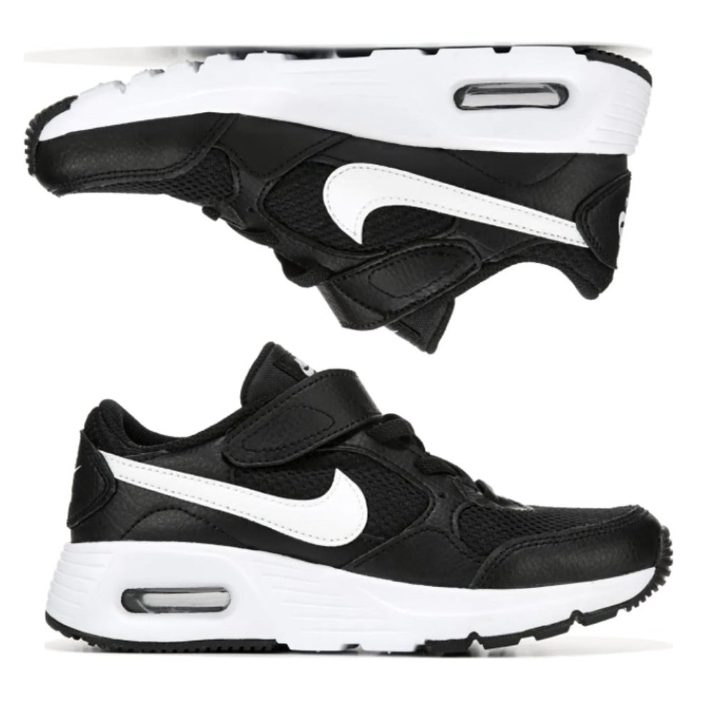 NWB Kids 2Y Nike Little Boys Air Max SC Casual Sneakers Black White CZ5356 002